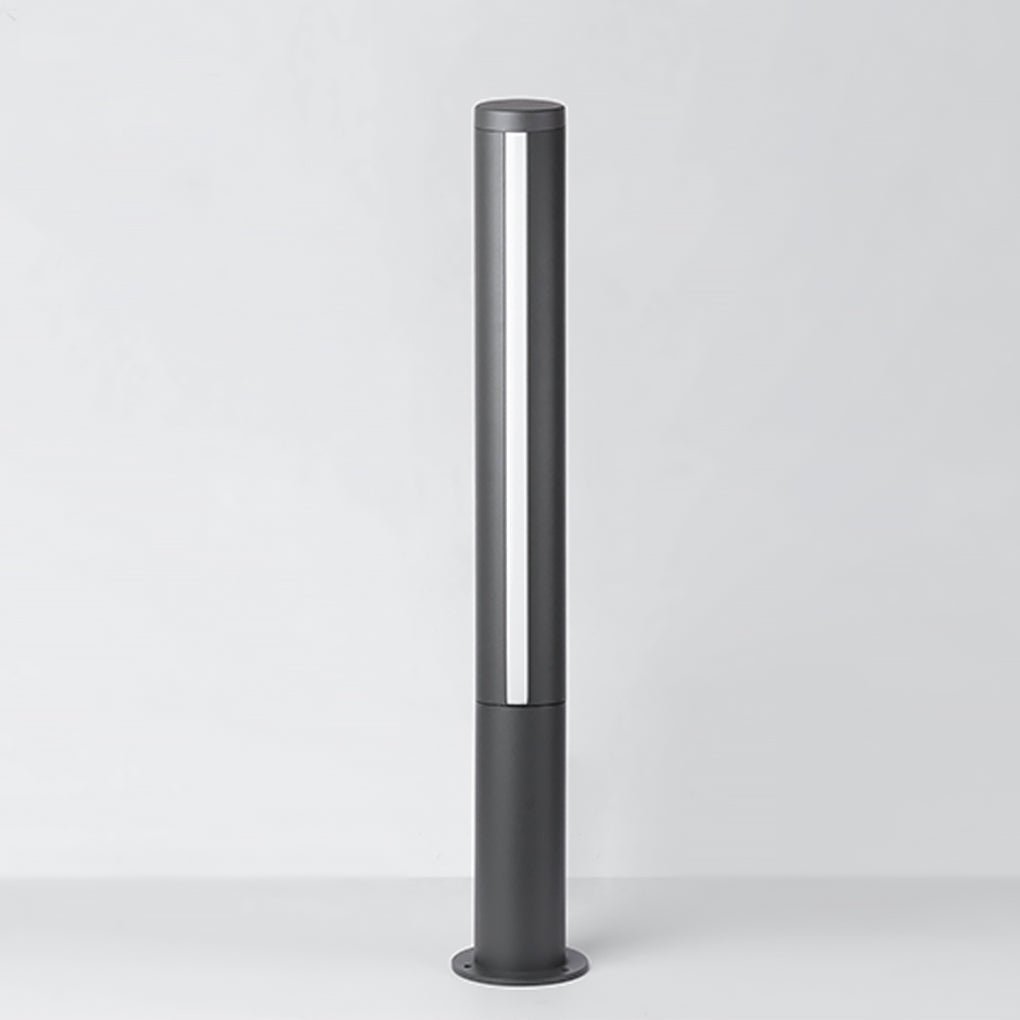 Modern Landscape Bollard Light with Warm LED Glow for Pathways and Courtyards