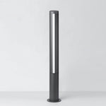 Modern Landscape Bollard Light with Warm LED Glow for Pathways and Courtyards