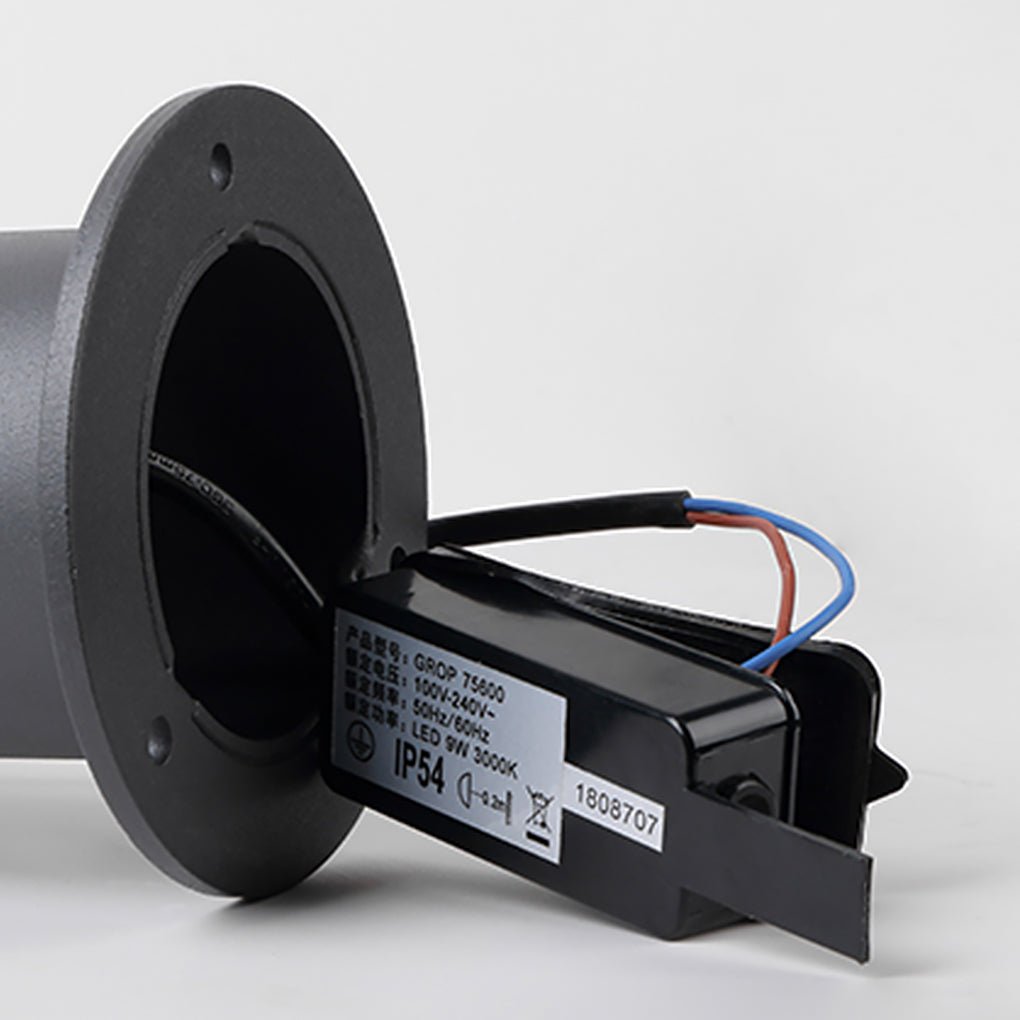 Modern Landscape Bollard Light with Warm LED Glow for Pathways and Courtyards