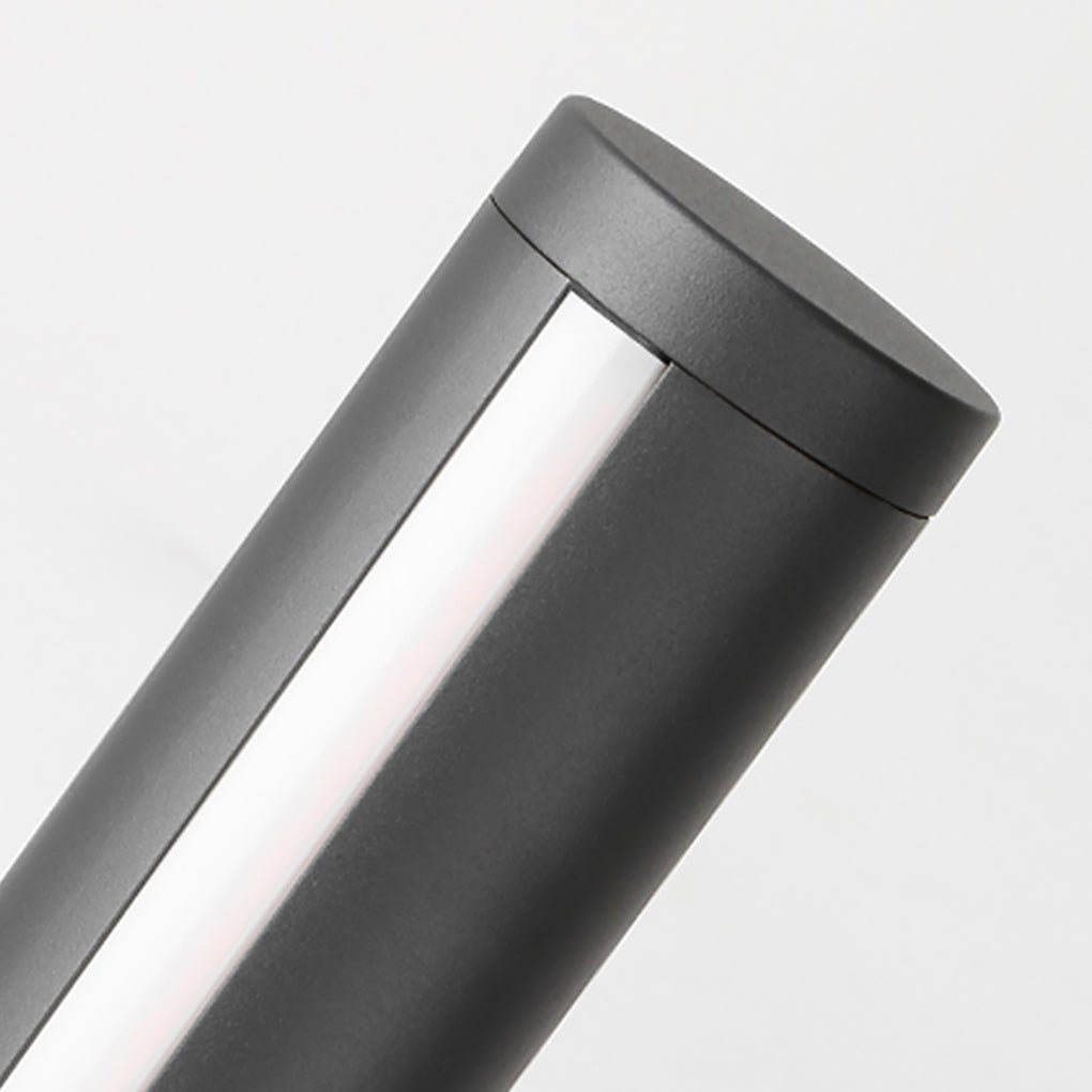 Modern Landscape Bollard Light with Warm LED Glow for Pathways and Courtyards