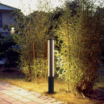 Modern Landscape Bollard Light with Warm LED Glow for Pathways and Courtyards