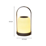 Solar Handheld LED Lantern with 3000K Warm Light, IP65 Waterproof, USB Rechargeable