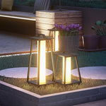 Japanese-Style Wrought Iron LED Landscape Lantern, IP65 Outdoor Garden Light