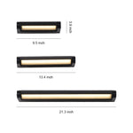 Rotatable Linear LED Wall Sconce in Black Aluminum