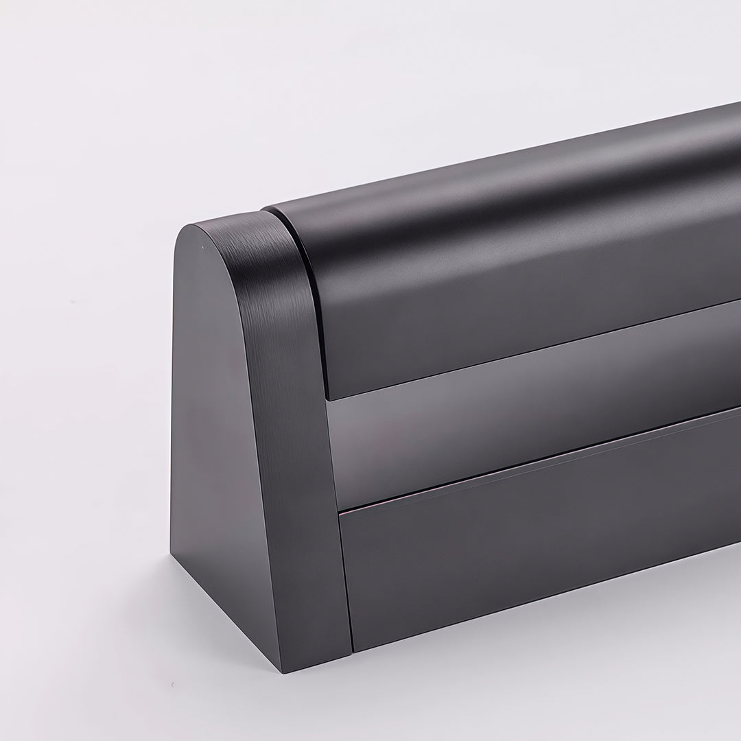 Rotatable Linear LED Wall Sconce in Black Aluminum