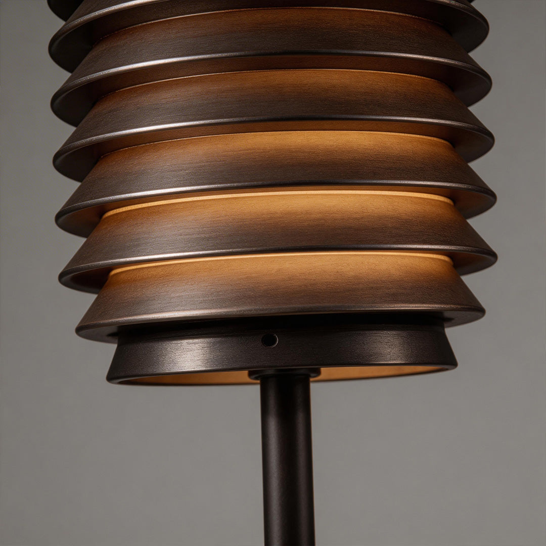 Modern Outdoor LED Bollard Light in Stainless Steel, Warm White 3000K, IP54 Waterproof