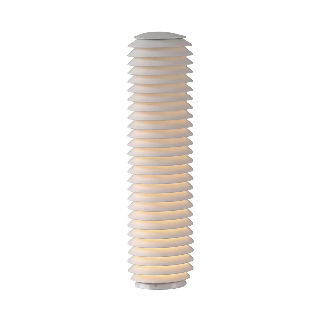 Modern Outdoor LED Bollard Light in Stainless Steel, Warm White 3000K, IP54 Waterproof