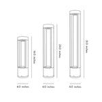 Cylindra LED Bollard Light – Modern Outdoor Landscape Fixture in Black