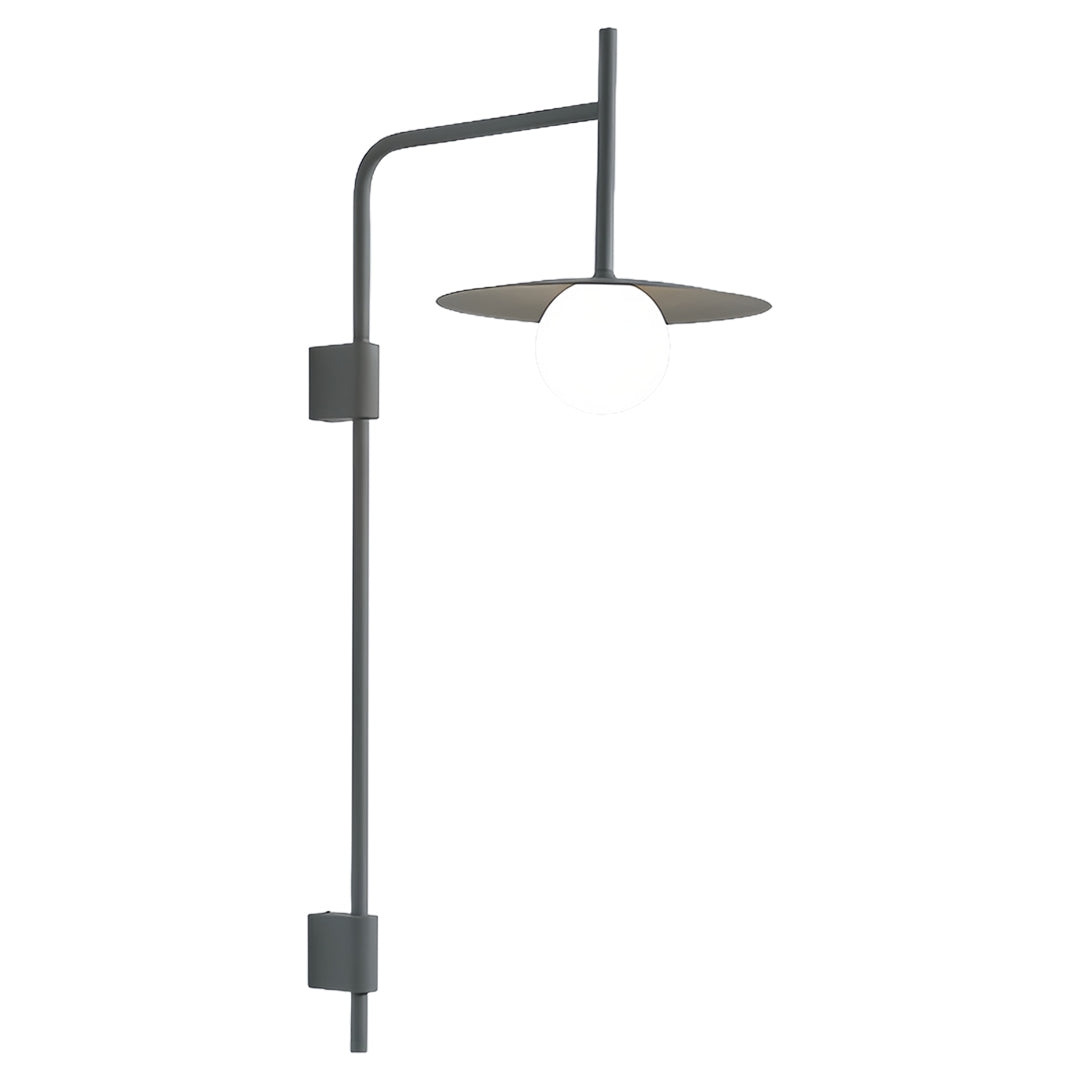Modern Industrial LED Wall Sconce with Adjustable Arm for Reading