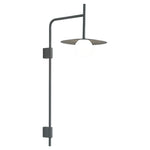 Modern Industrial LED Wall Sconce with Adjustable Arm for Reading
