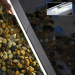 Linear LED Step Light in Stainless Steel and Glass, Minimalist Waterproof Outdoor Fixture
