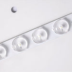 Asymmetrical LED Chandelier in Black Iron and Acrylic for Modern Interiors