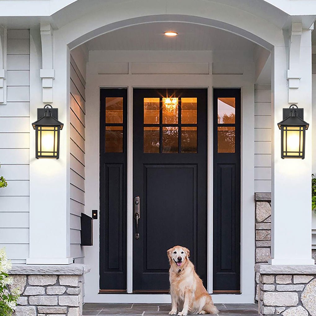 Led Outdoor Induction Exterior Wall Light Waterproof Wall Light With Light Sensing