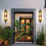 Vintage Dual-Head Outdoor Wall Sconce in Coffee Finish