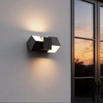 Modern Outdoor Wall Sconce with Warm LED Light in Stainless Steel