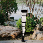 Led Outdoor Post Lights Garden Lights Outside Lights Geometric Shaped Patio Lights