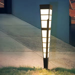 Led Outdoor Post Lights Garden Lights Outside Lights Geometric Shaped Patio Lights
