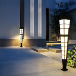 Led Outdoor Post Lights Garden Lights Outside Lights Geometric Shaped Patio Lights