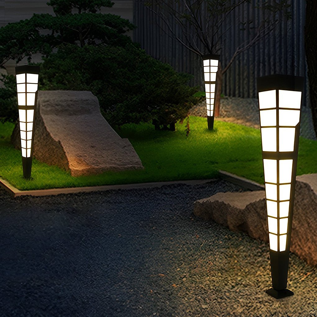 Led Outdoor Post Lights Garden Lights Outside Lights Geometric Shaped Patio Lights