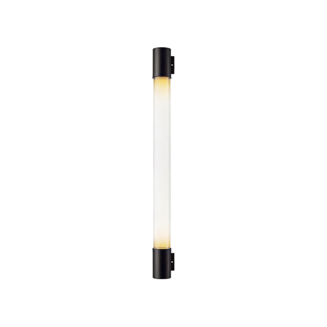 Modern Linear LED Outdoor Wall Sconce in Black Aluminum