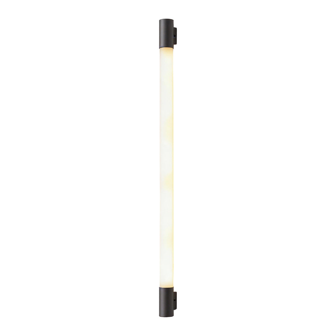 Modern Linear LED Outdoor Wall Sconce in Black Aluminum