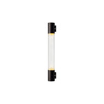 Modern Linear LED Outdoor Wall Sconce in Black Aluminum