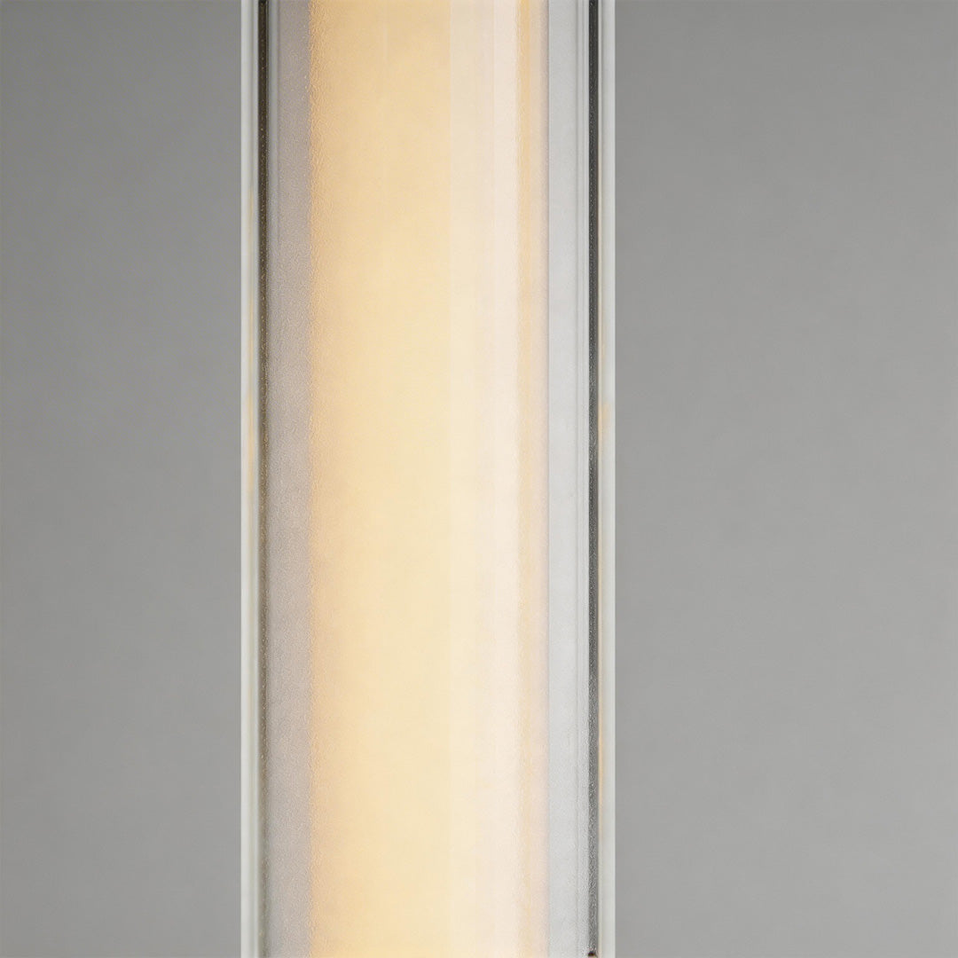 Modern Linear LED Outdoor Wall Sconce in Black Aluminum