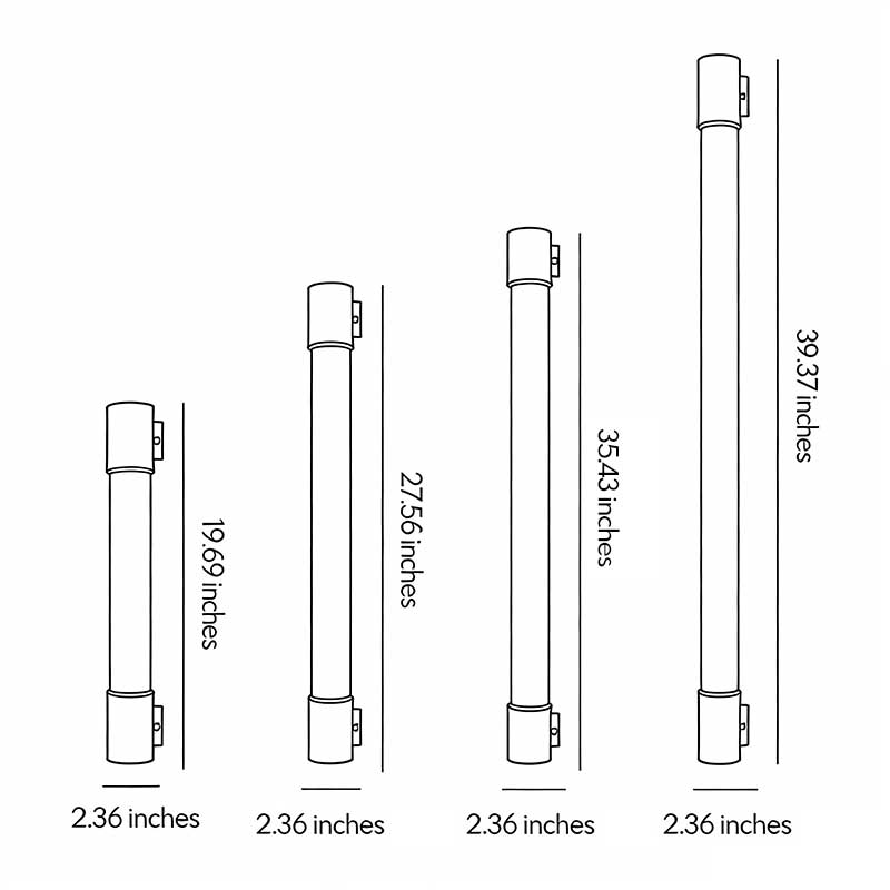 Modern Linear LED Outdoor Wall Sconce in Black Aluminum