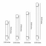 Modern Linear LED Outdoor Wall Sconce in Black Aluminum