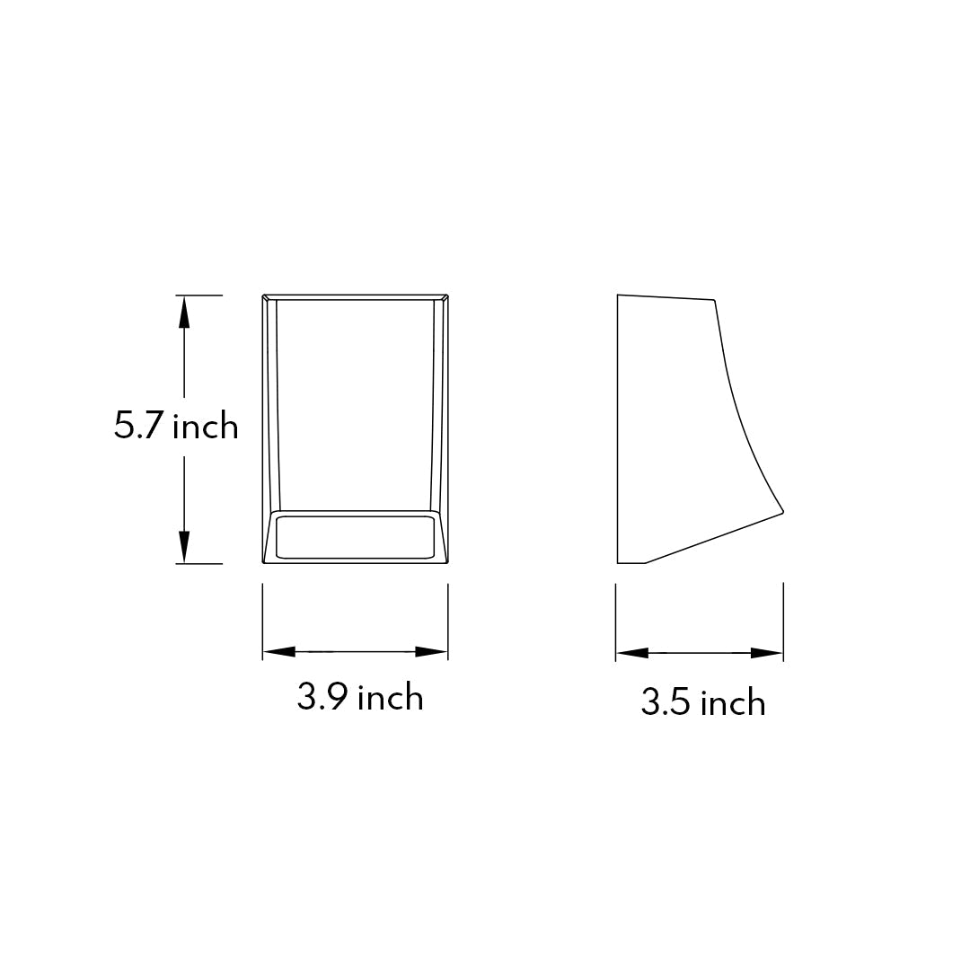 Industrial LED Outdoor Wall Sconce with Warm Glow, Black Aluminum