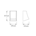 Industrial LED Outdoor Wall Sconce with Warm Glow, Black Aluminum
