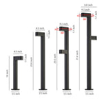 Modern Outdoor Bollard Light – Waterproof LED Pathway Luminaire in Black