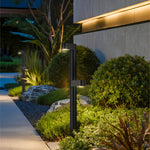 Modern Outdoor Bollard Light – Waterproof LED Pathway Luminaire in Black