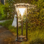 Modern Solar Bollard Lights for Pathways & Gardens – Black Aluminum