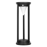 Modern Solar Bollard Lights for Pathways & Gardens – Black Aluminum