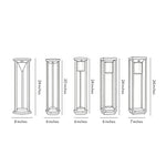 Modern Solar Bollard Lights for Pathways & Gardens – Black Aluminum