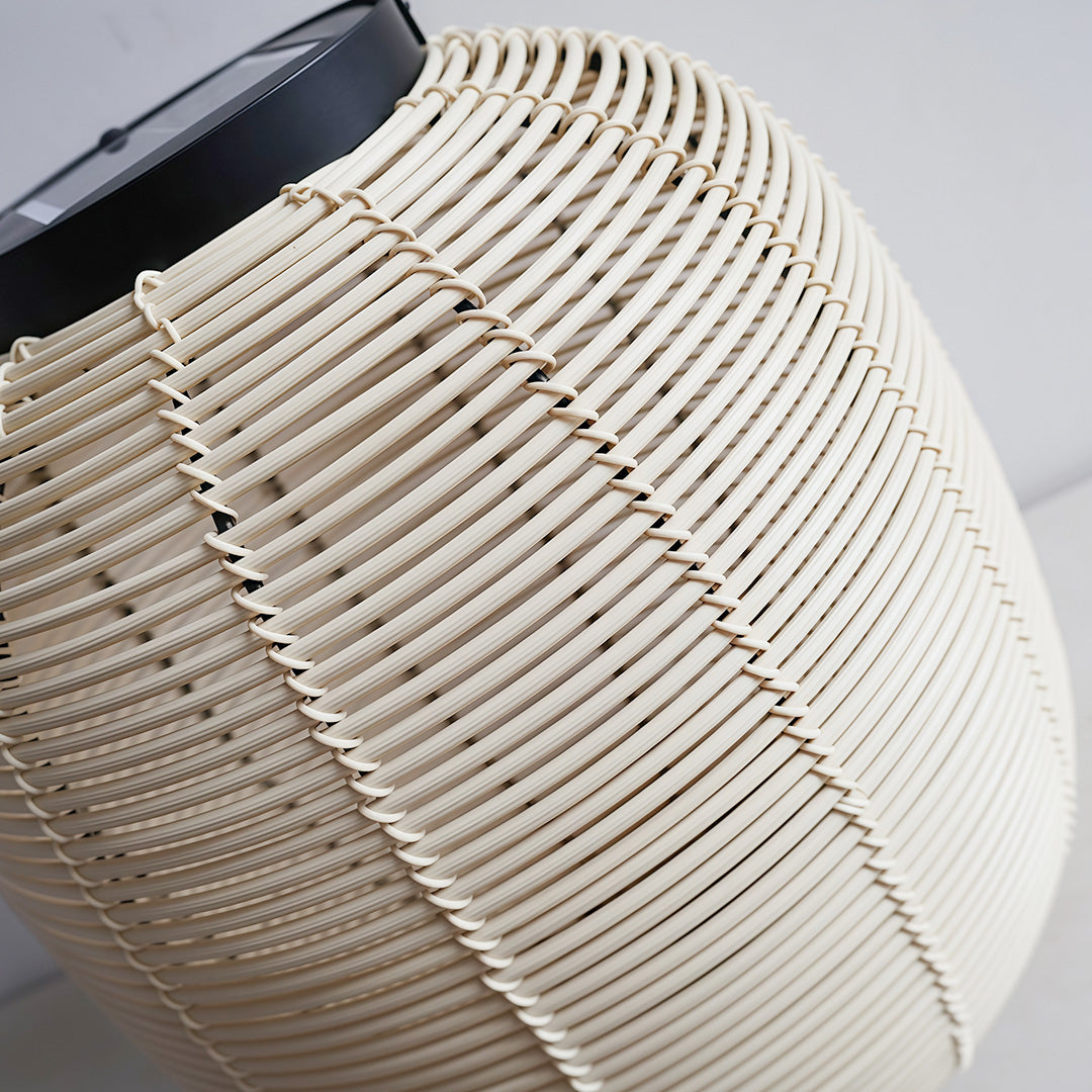 Artisan Solar Wicker Lantern with Warm LED Glow for Outdoor Living