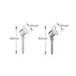 Modern Minimalist 12V Outdoor Spike Spotlights for Garden Landscapes