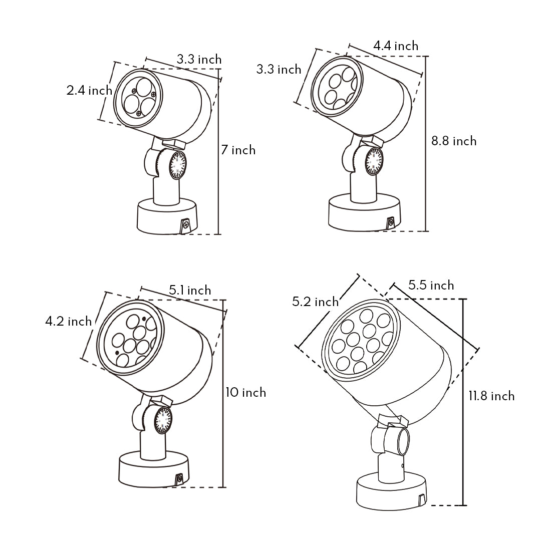 Luma Outdoor LED Spot Light – Modern Architectural Garden Uplight