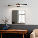 American Retro LED Vanity Light for Bathroom Mirror, Brass & Copper