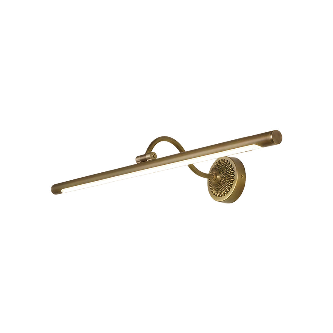 American Retro LED Vanity Light for Bathroom Mirror, Brass & Copper