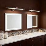 American Retro LED Vanity Light for Bathroom Mirror, Brass & Copper