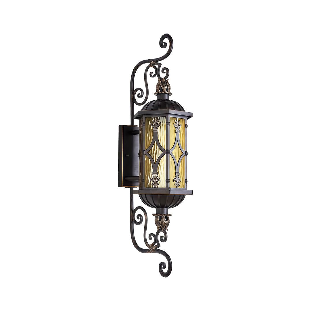 Vintage Dual-Head Outdoor Wall Sconce in Coffee Finish
