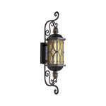 Vintage Dual-Head Outdoor Wall Sconce in Coffee Finish