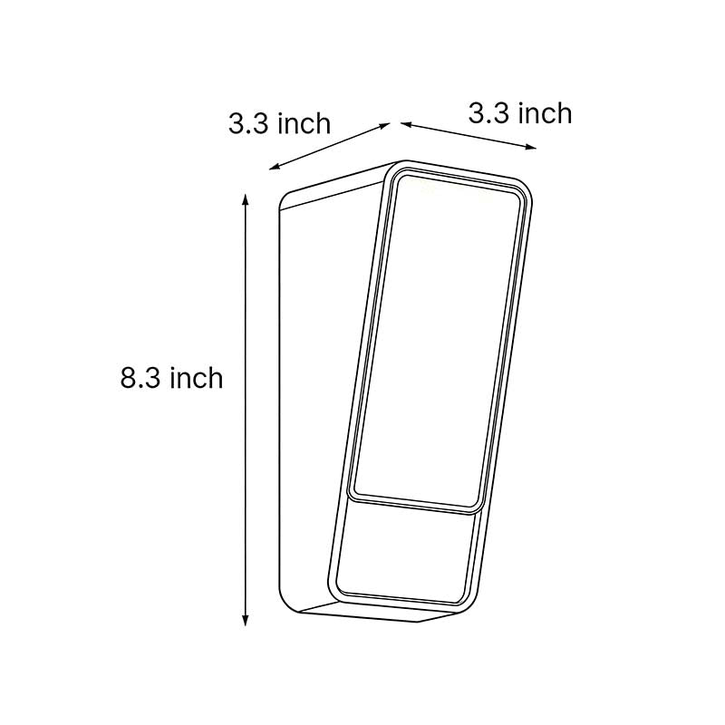 Modern Outdoor Wall Sconce with Motion Sensor, IP65 Waterproof Aluminum LED Light