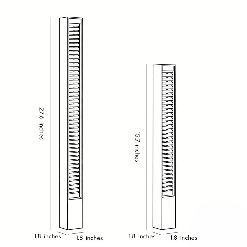 Modern LED Bollard Light for Pathways and Gardens, Warm White 3000K