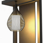 Outdoor Wall Sconce with Warm LED Light, Stainless Steel Modern Garden Lighting