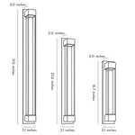 Modern Outdoor LED Wall Sconce with Bubble Glass Diffuser, Black Stainless Steel