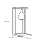 Outdoor Wall Sconce with Warm LED Light, Stainless Steel Modern Garden Lighting
