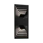 Modern Outdoor Wall Sconce in Black Stainless Steel